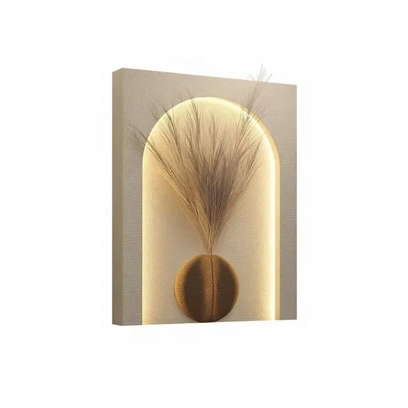 Large 3D LED Sandstone Wall Art Geometric Pattern Texture Modern Landscape Design for Living Room 36x30