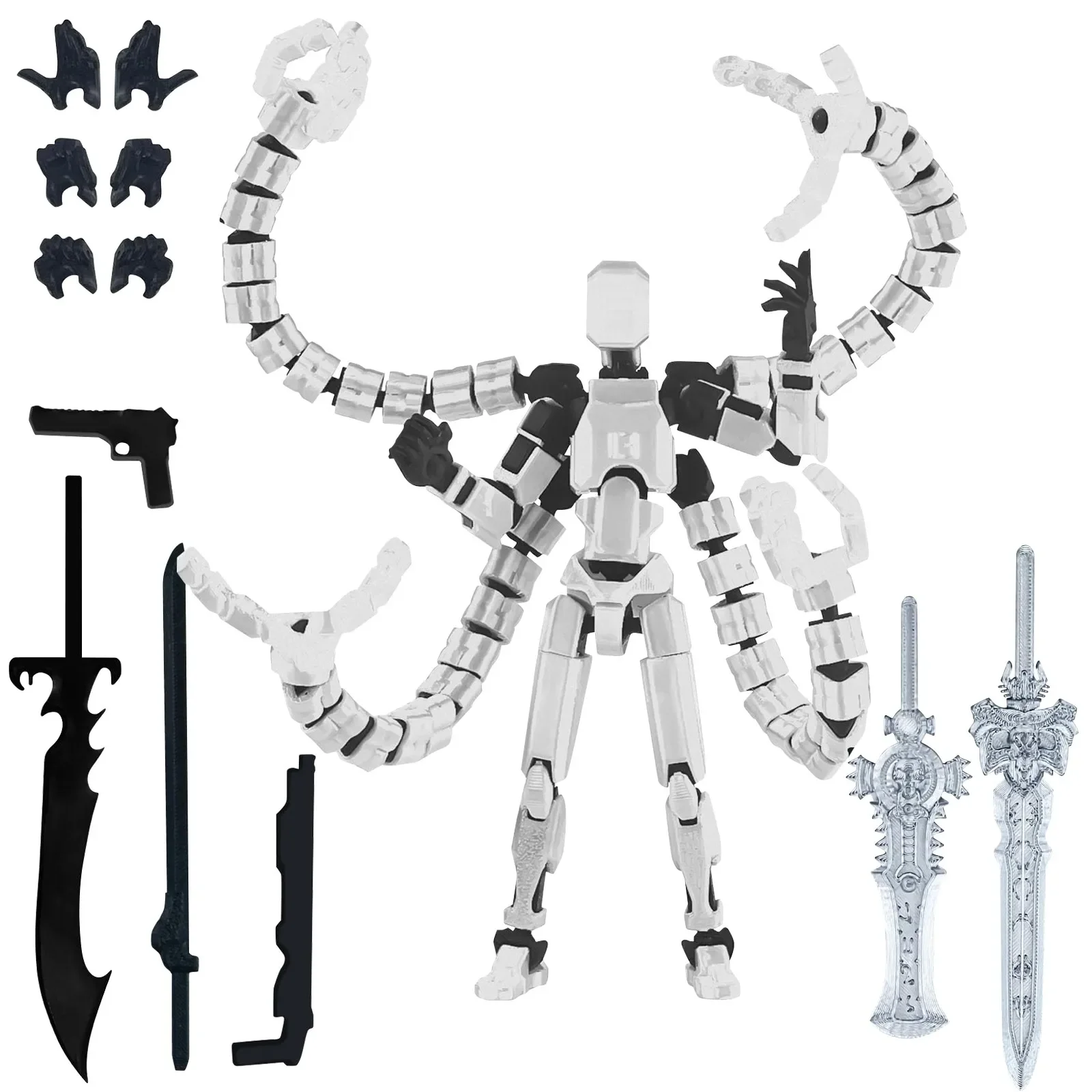 

The 13th Generation Model Movable Joint Robot Multi-joint 3D Printing Movable Toy Children's Gift Doll Ornament 5th Generation