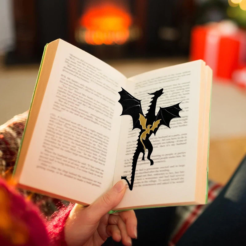 Punk Dragon Sword Bookmark, Bookmark Suprimentos, Book Clips, Material escolar para amantes do livro, Amigo Exquisite Papelaria Presente