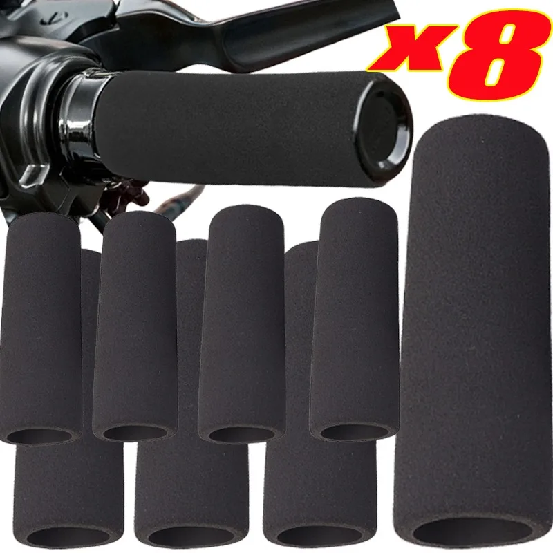 8-2PCS Motorcycle Slide Grip Cover Anti Vibration Foam Protaper Cuffs Equipments Accessories Protection Handlebar Non-slip Cover