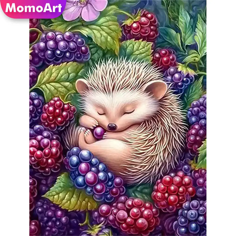Momoart Katze Diamant Malerei Tier bunte Diamant Mosaik Bild Strass Mond Wand Dekor