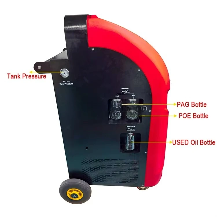 2026-Dual System Fully Automatic Auto Condition Refrigerant Flush Cleaning Recovery and Recharge R1234yf R134a Car ACMachine