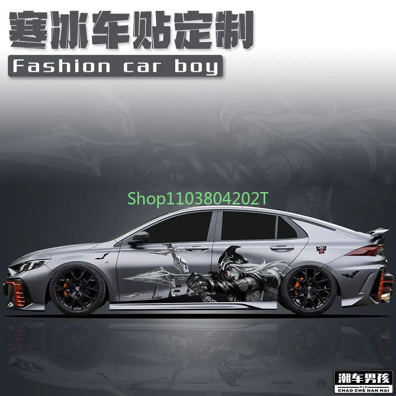 League of Legends Bumper Stickers Ice Lol King Car Body Decoration Stickers Personalized Creative Customization