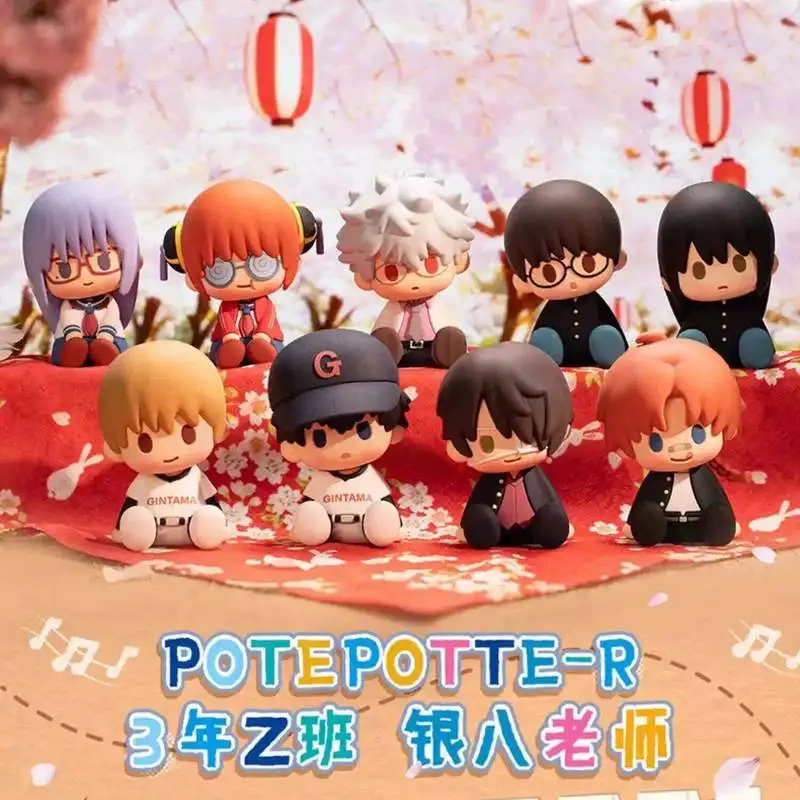 

Bandai Original In-Stock POTEPOTTE-R Silver Eight Teacher 3rd Year Z Class Series Blind Box Figure Model Ornament Toys Gifts