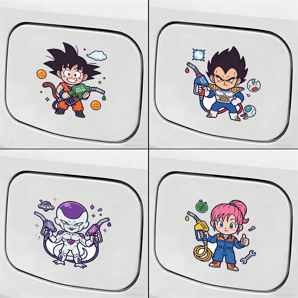 

FOR DRAGON BALL GOKU Fashion Car Fuel Cap Sticker Personality Auto Fuel Tank Decor Decal