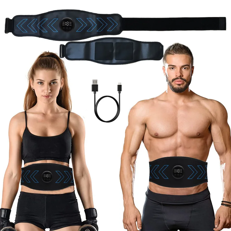 Abdominal Muscle Stimulator EMS Trainer Abs Toning Belt Electrical For Body Slim Belly Waist Legs Loss Weight Fitness Equipment