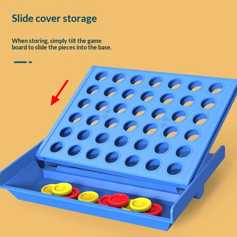 男の子と女の子のための楽しい立体四駒チェスおもちゃ、縦型バージョン、五駒連結チェス、論理的思考、インタラクティブ