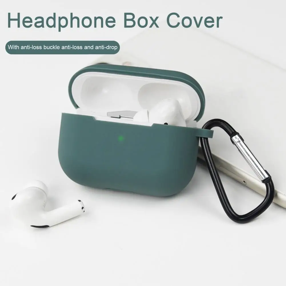 Custodia di ricarica per auricolari compatta e robusta Bluetooth custodia in Silicone con impugnatura confortevole resistente all'usura