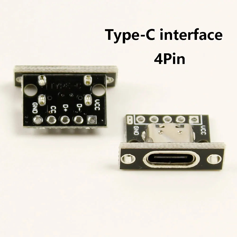 Type C with fixed board double-sided forward and reverse insertion USB C 3.1 female head test board PCB board base welding