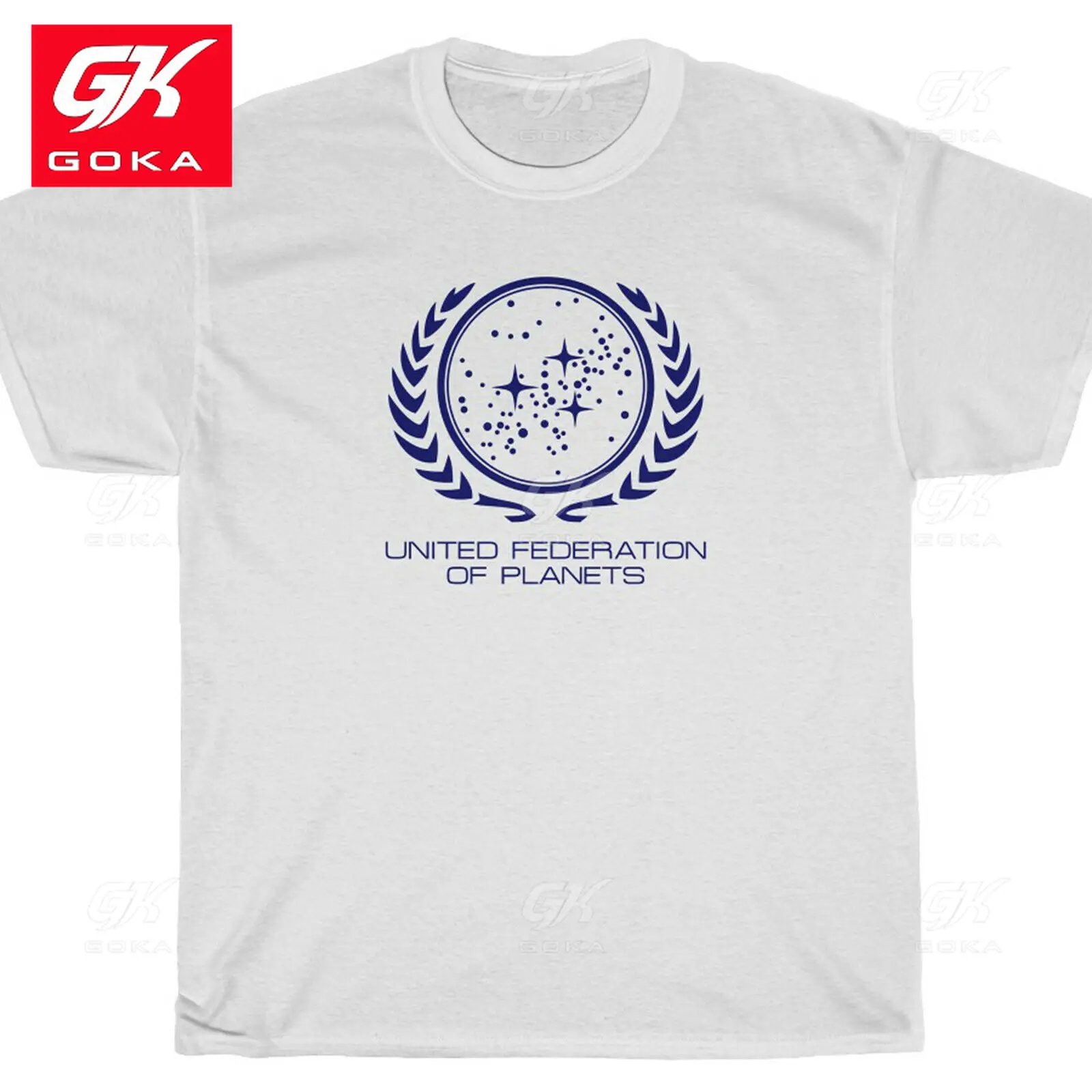 UNITED FEDERATION OF PLANETS T-Shirt - Star Spock Space Kirk Trek Graphic T Shirts Men Clothing Cotton Tee Vintageb Printed Tops