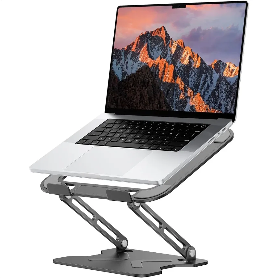 

Foldable Laptop Stand for Desk Adjustable Height Ergonomic Computer Stand Portable Laptop Riser for Book Air Pro All 1016'' Not