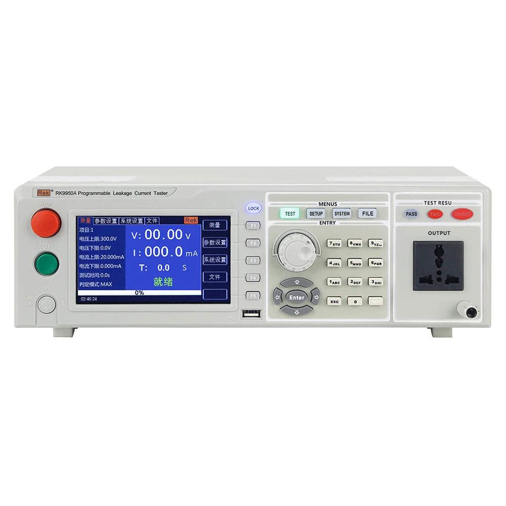 REK RK9950A 30-300V 0.001-20mA Programmed Leakage Current Tester 500VA Program Controlled Leakage Current Tester