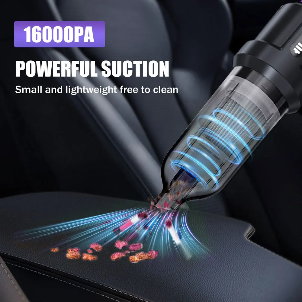 Cleaning Blower Tool Car Vacuum Cleaner Portable Blow Drying Dust Removal 3 Gears adjustable Electric Air Duster Type-C Charging