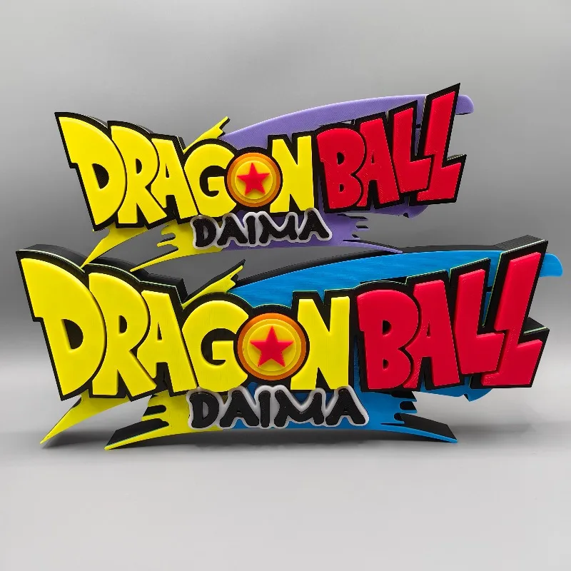 

Dragon Ball Daima 3D Font Logo Standing Sign Doll Figure Model DIY Ornament PLA Material Cosplay Exhibition Decoration Toy Gift