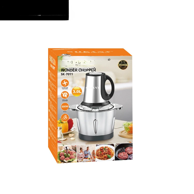 

7011NEW Mixer Electric Household 3L Meat Grinder Vegetable Cutter Kitchen Multifunctional Cooking Machine