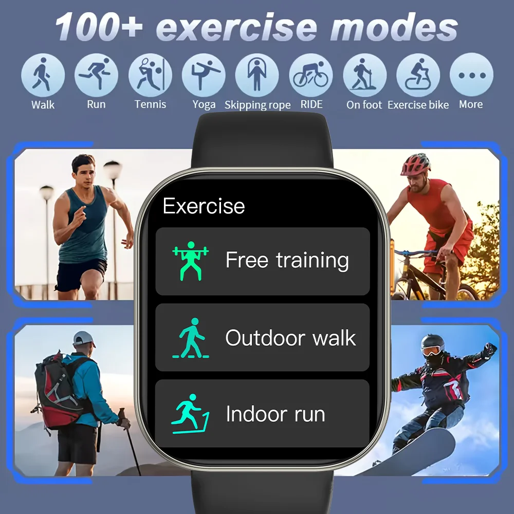 New GPS Track Smart Watch Men Women Compass 2.04“ HD Screen Heart Rate Monitor Sport Waterproof Bluetooth Call Smartwatch 2025