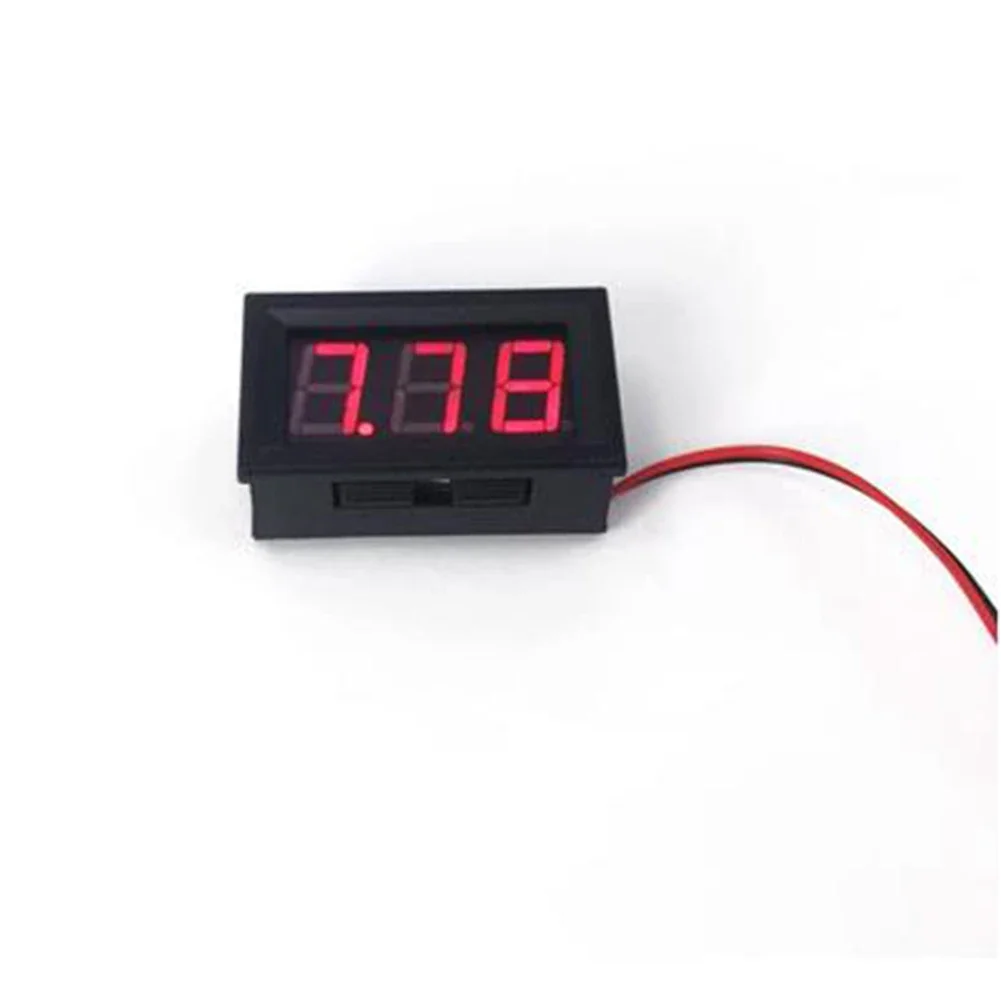 Voltmeter Digital Voltmeter 0.56 Inch 1 Pc 2 Wires 3 Digits Calibratable DC5-120V Voltmeter Tester Display Voltage