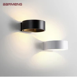 Nordic Creativity LED wall lamp round Light luxury indoor bedroom bedside living room lighting sconces corridor stairs fixture