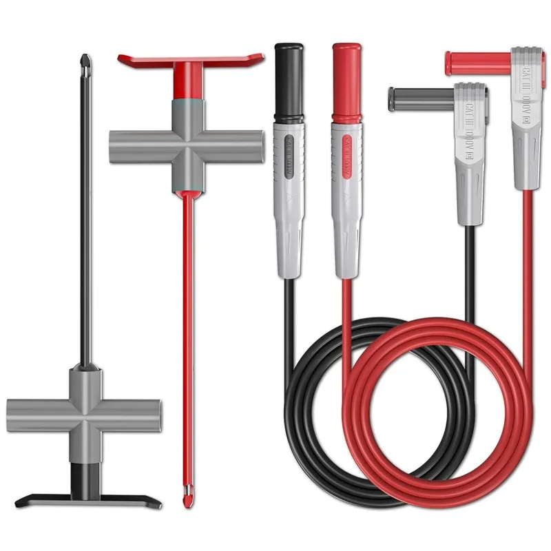 Multi meter testing hook digital display meter non-destructive and non breakage wire piercing steel needle detection probe