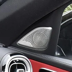 Car Door A-pillar Audio Speaker Cover Trim Frame Sticker For Mercedes Benz C Class W206 2022 2023 Interior Accessories Decals