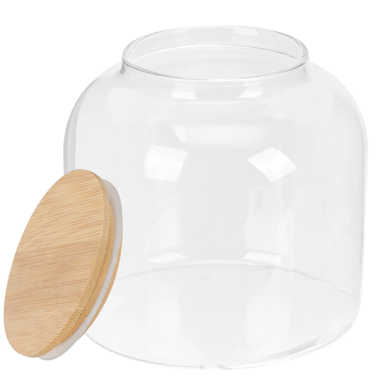 

Tea With Lid Storage Jars Large Containers With Bamboo Lids Food Storage Containers Lid Home Decor