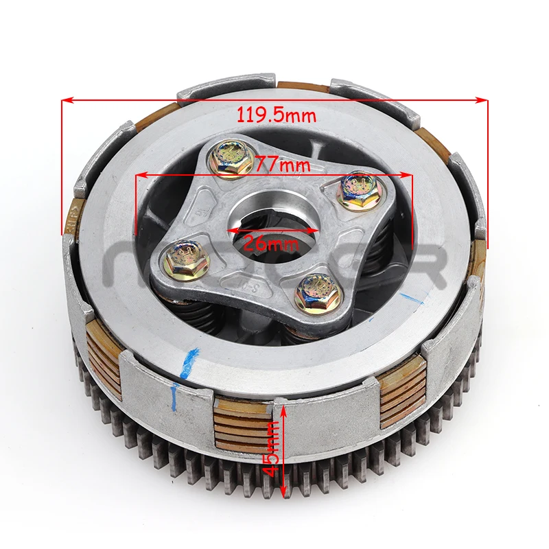 5 Disc 67 Teeth Manual Clutch Assembly For YX YinXiang 140cc 150cc 160cc Horizontal Engines Dirt Pit Bike Monkey Bike Parts