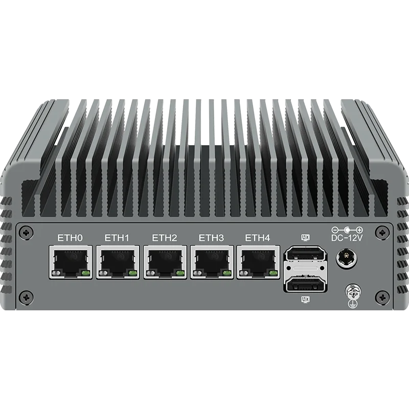 4 * Display 3 * Schermo Router di 12a generazione Mini PC N100 DP 2HDMi Type-C 5*2.5G LAN i226V Pfsense Computer Firewall Win11 Nuc PC desktop