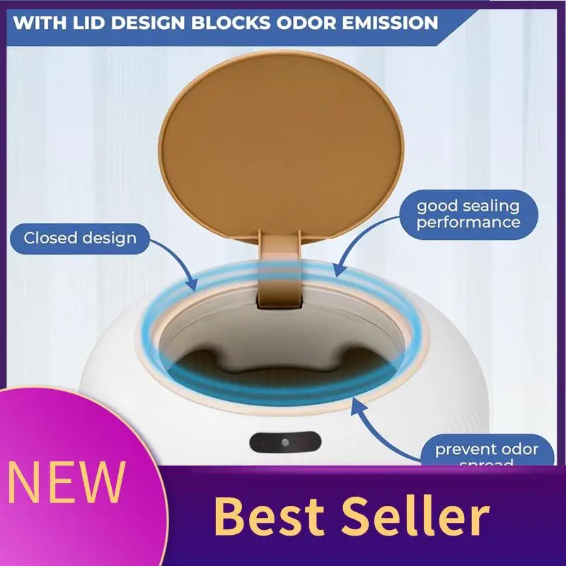 

B46C Infrared Sensor Sensor Trash Can No-Dead- Trash Can Built-Inpressure Ring Belt All-Round Recognition, No Dead A