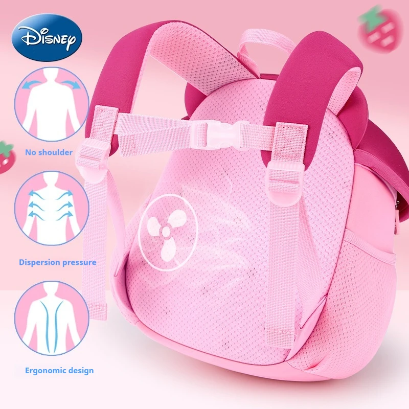 Disney Preschool Schoolbag Girl Birth Child 3 Years Old 4 Baby Can Love Children Out Strawberry Bear Small Backpack Mushroom