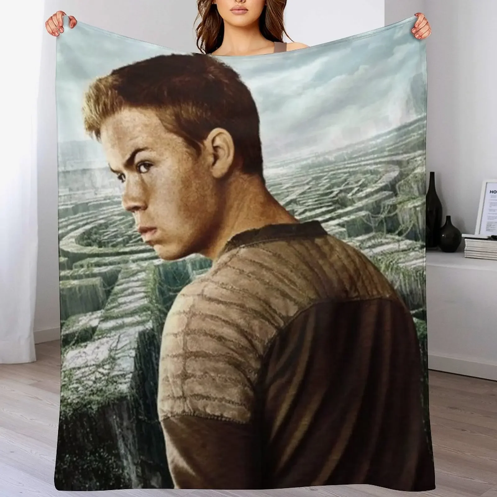 

will poulter gally Throw Blanket Bed linens Baby Vintage cosplay anime Blankets