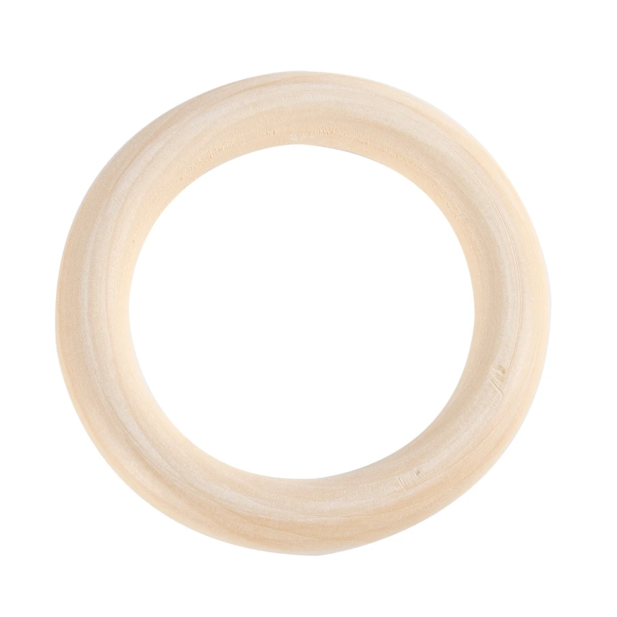 

20pcs Wood Rings for DIY Accessories Unfinished Craft Wooden Buckle Rings Smooth Appearance Durable Long Term Use