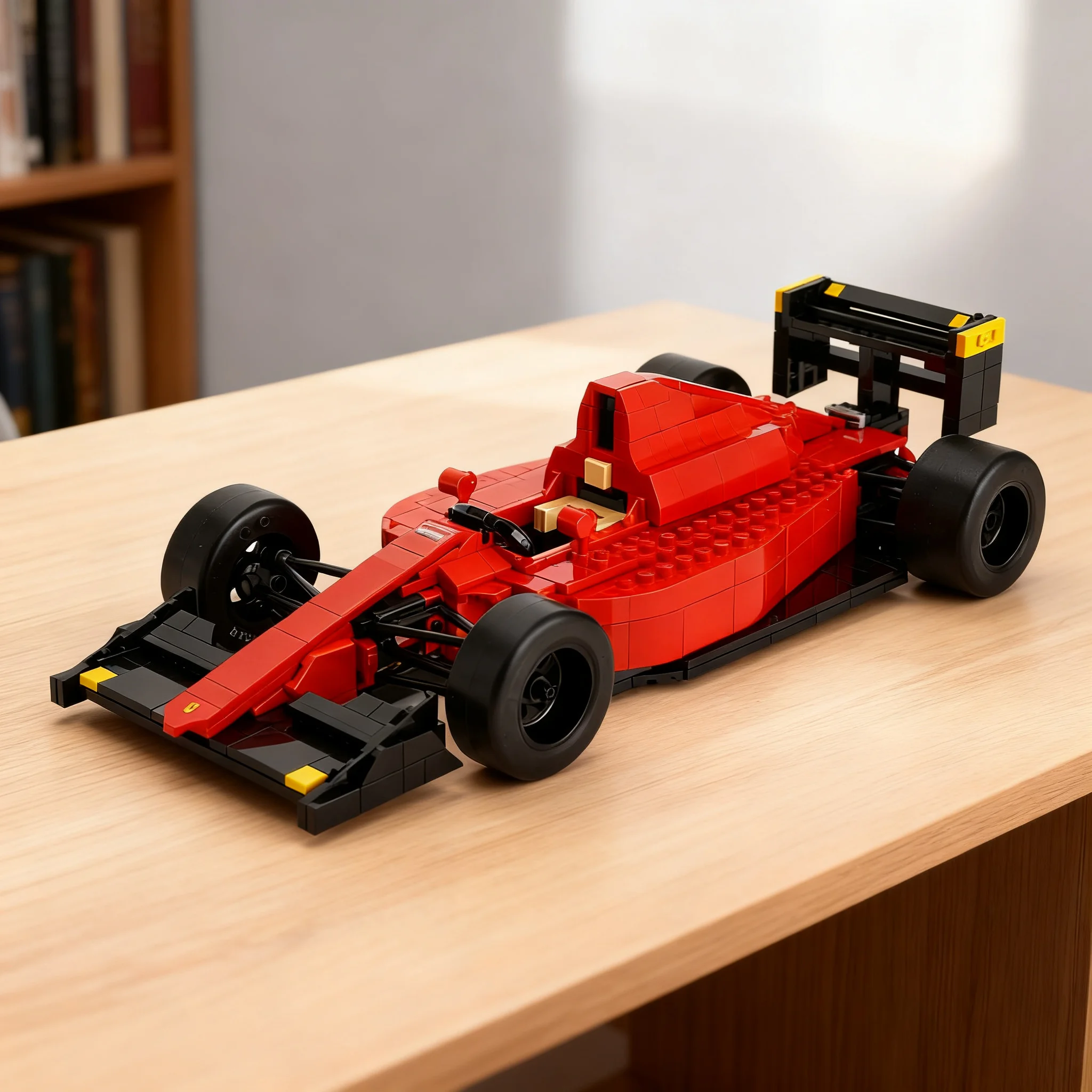 742pcs MOC Icons Scuderia F1 641 2 1990 Model Christmas Gift Collectible Creative DIY Assembly Kit And Display