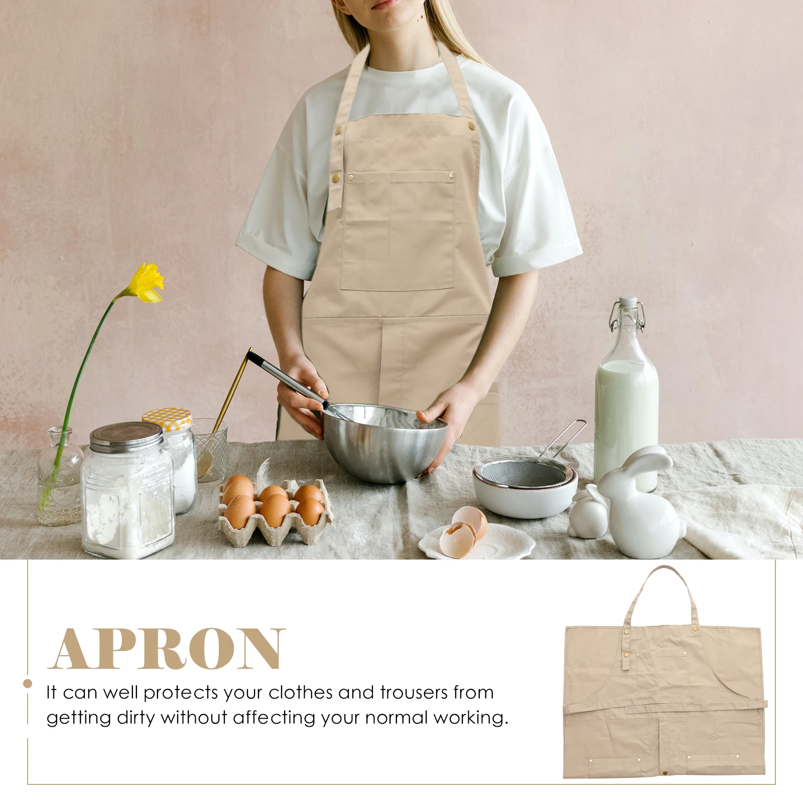 Delantal de cerámica, pintura de artista, lienzo, creación artística, barbacoa, asar, cocinas, café, Premium, duradero, portátil, termómetro para carne, parrilla