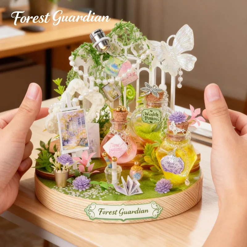 2026 Neuerscheinung DIY Miniatur-Landschaft Puppenhaus-Set - Handgefertigtes Kreatives Geschenk für Heim- und Schreibtischdekoration