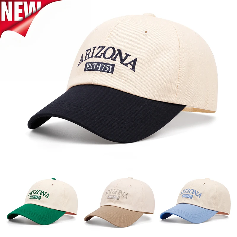 Fashion ARIZONA Letter Embroidered Baseball cap Summer Adjustable Sunshade Cap Football Cap Street Dance Hip-hop Cowboy Hat