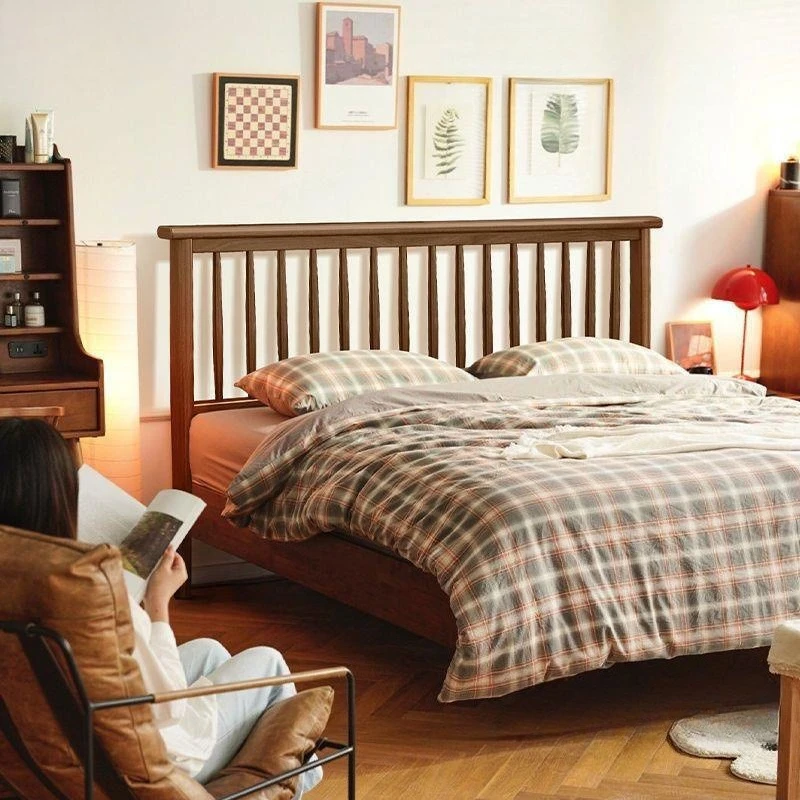 Solid wood bed single Windsor 1.8 master bedroom double 1.5 master bedroom bed and breakfast
