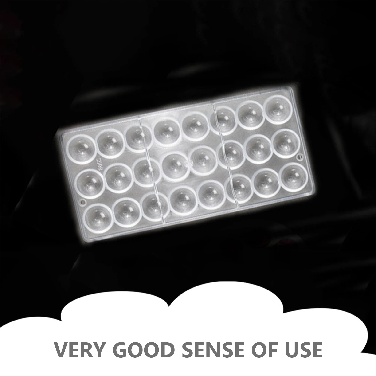

1pc Chocolate Mold Acrylic Baking Tool Half-round Jelly Decorations Silicone Non-stick Reusable Easy Demoulding DIY Candy Making
