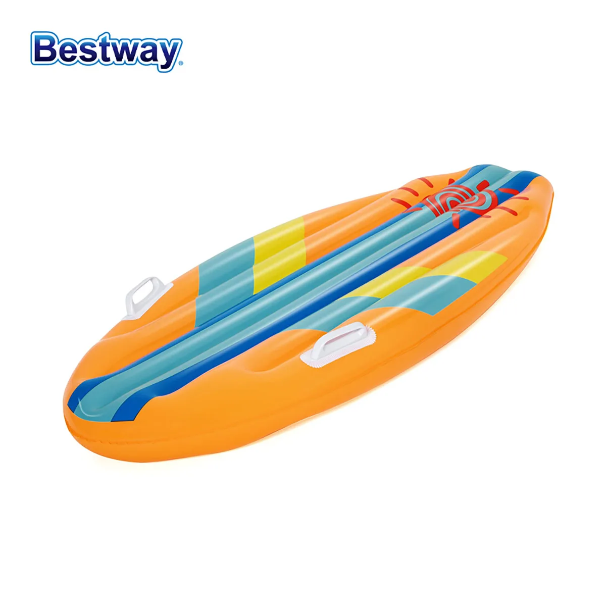 Bestway 2 Colors/1 Piece Water Surfboard, Inflatable Pontoon Paddleboard, Water Play Pontoon, Inflatable One Piece Surfboard