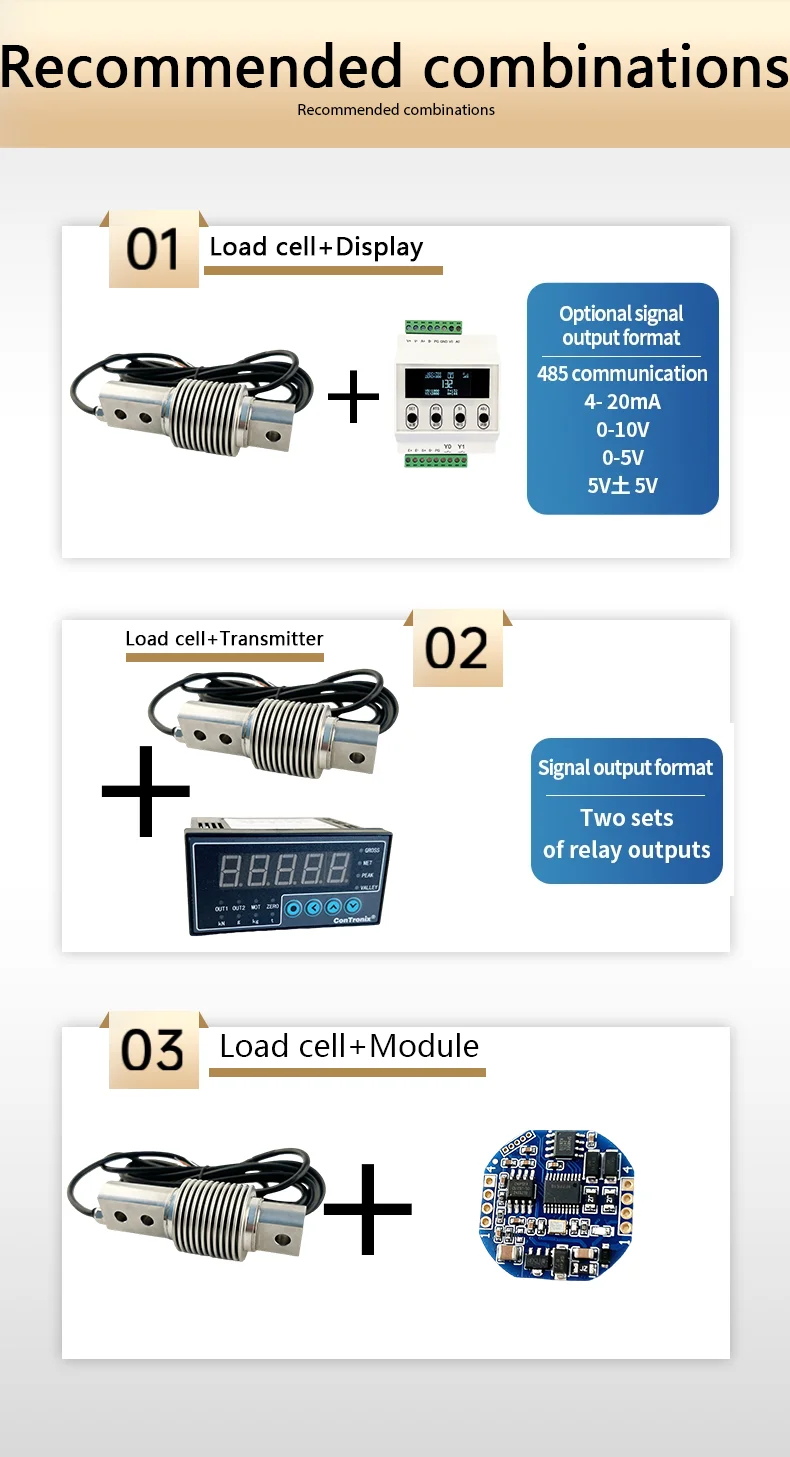 BENGBUZZYQ Stabförmiger Industrie-Lastsensor 3kg~5T Edelstahl-Kraftsensor zur Messung von Zug- und Druckkräften – Detail 7