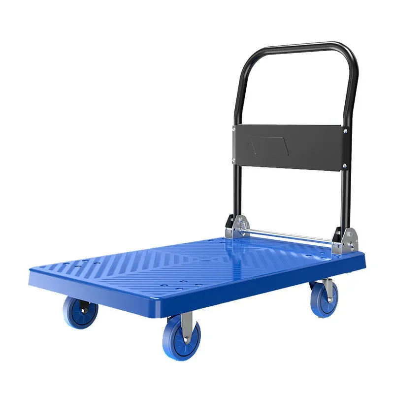 Silent Foldable Household Pull Goods Shopping Flat Truck Delivery Artifact Express Portable Truck