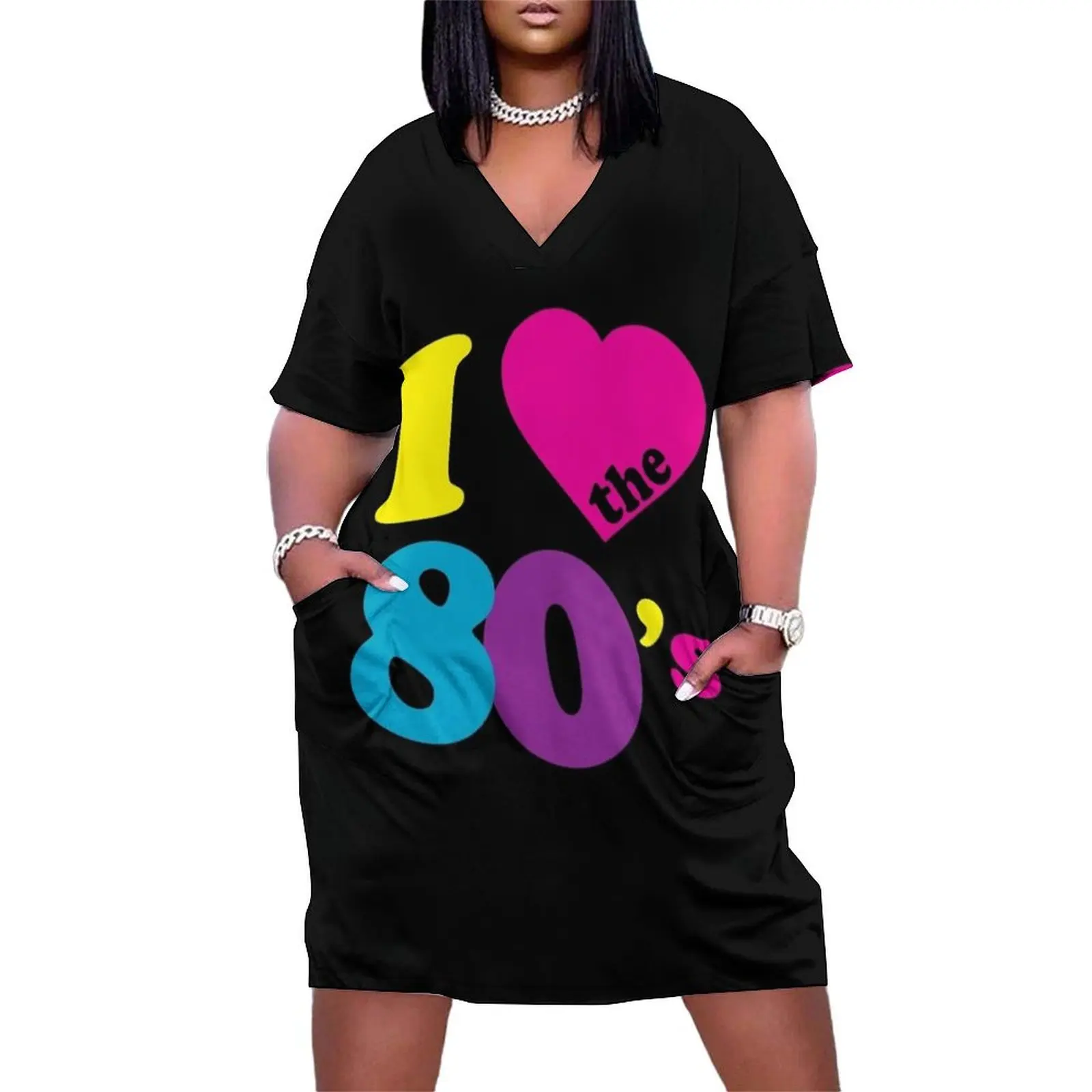 

I Love The 80S Shirt Loose Pocket Dress Party dresses for women long dresses for women long dress women summer