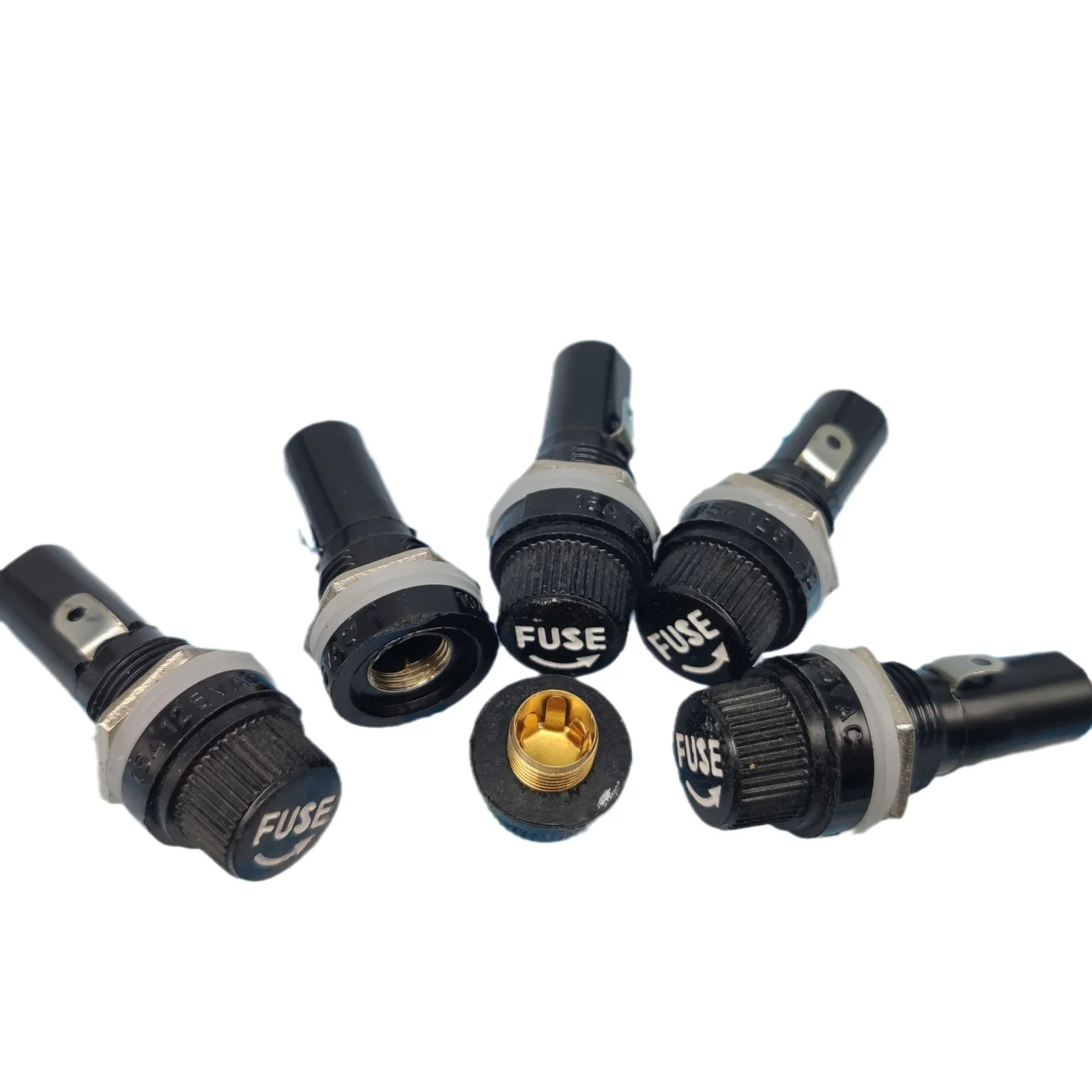 5PCS R3-13 Screw Cap Panel Mount 6*30mm Glass Fuse Holder