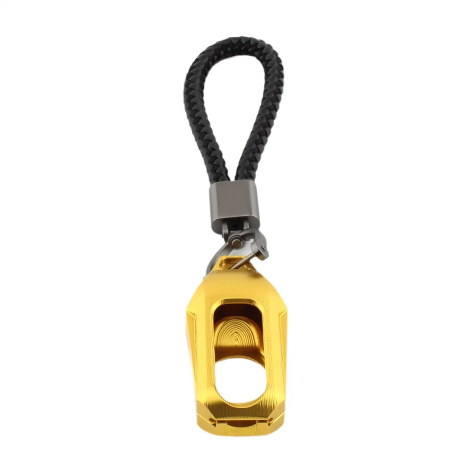 Electronic Start Key Shell for Motorcycle Accessories Aluminum Alloy Cover with Keychain and Scratch Protection