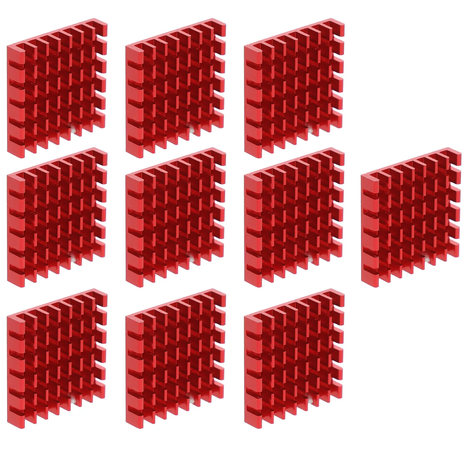 

10Pcs Heat Sink Cooling Fin Aluminum Radiator Chip Cooler Cooling Laptop LED Ic Components Heat Dissipation Module