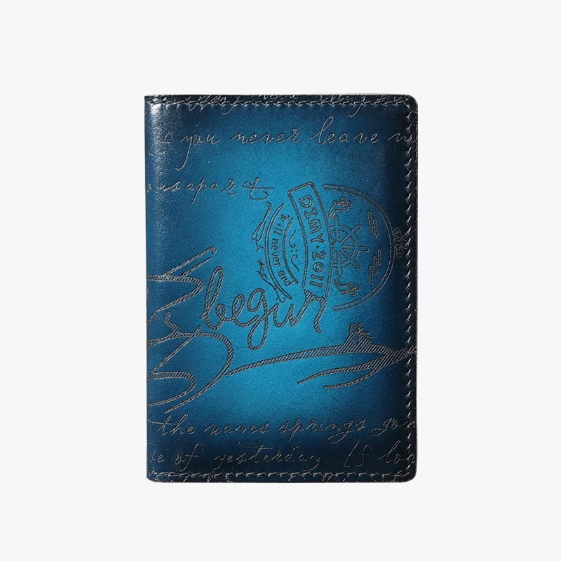 DIMY 2026 high-end top layer cowhide leather business card holder bag, simple and compact card sleeve