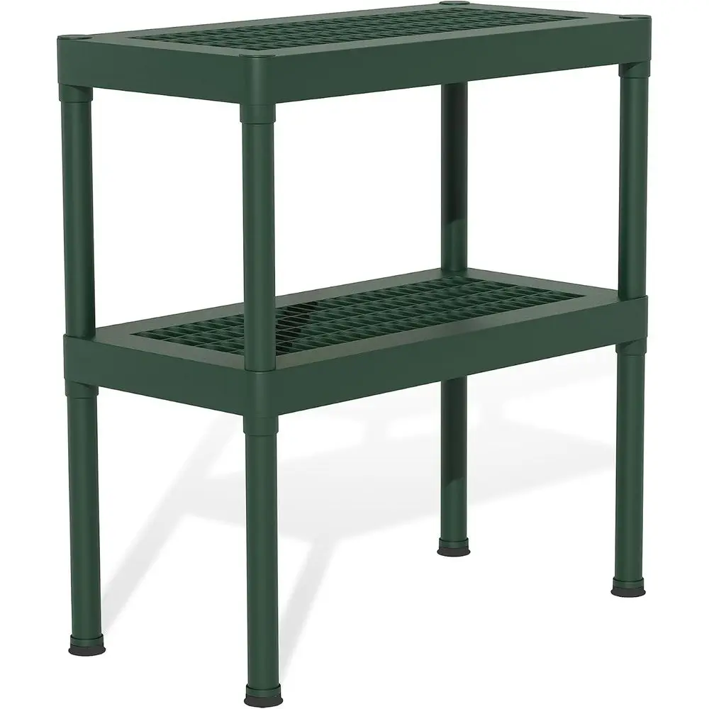- Canopia Rion 2-Tier Workbench Steel Greenhouse Potting and Nursery Work Table Shel or Garage, Garden, and Green Houses, Shelve
