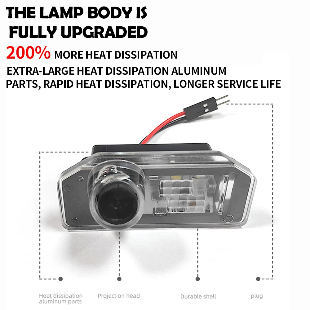 3D License Plate Lights Canbus Free Error For Tesla Logo Model 3 Tesla Model Y Car Taillights Reverse Lamp Lightfast Logo Light view 2
