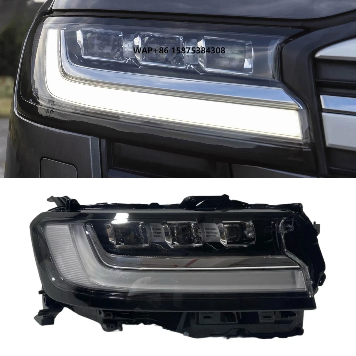 

For Land Cruiser Headlight 2022-2025 Cruiser Left and Right Original LED Headlight LED Daytime Running Lights