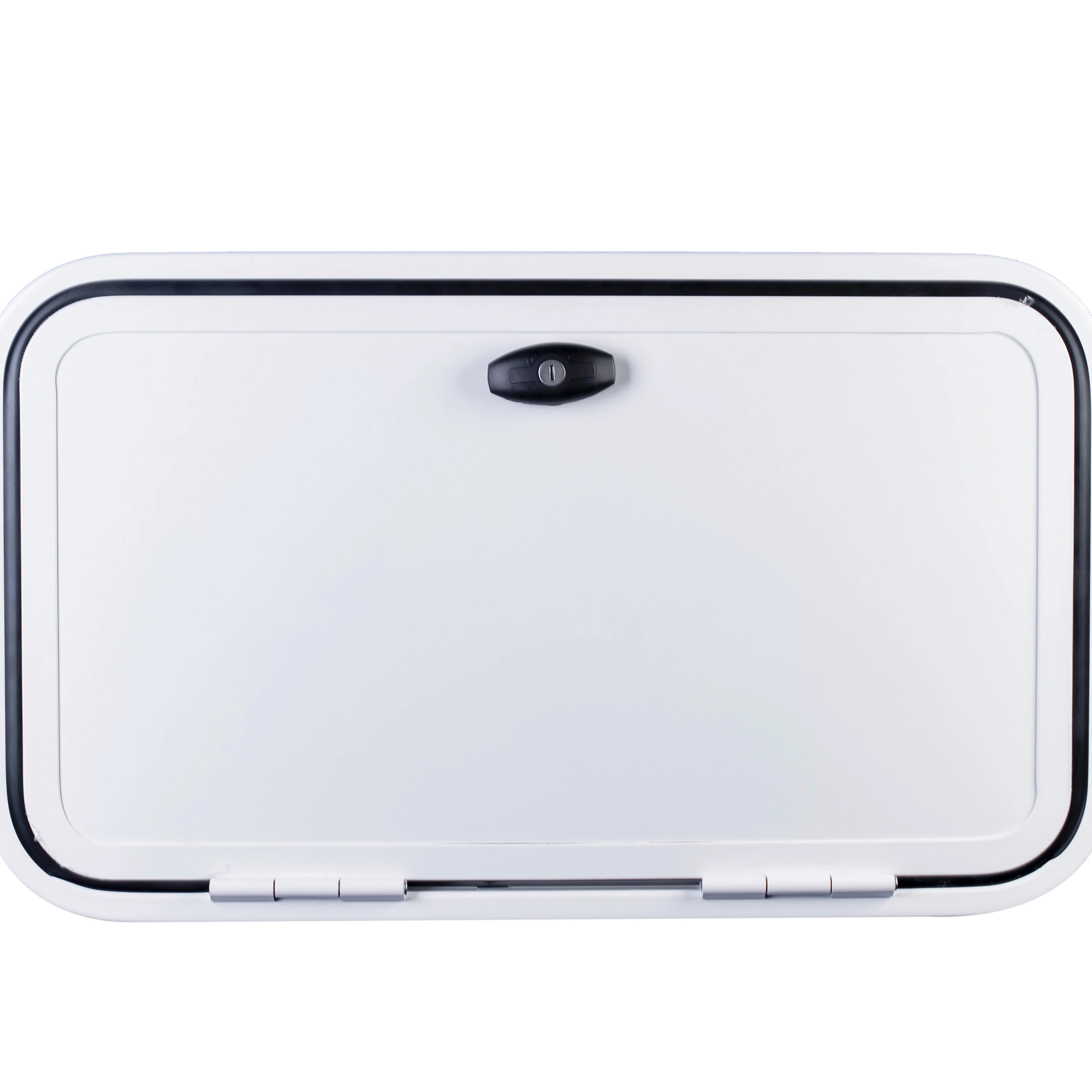 جزء تخييم من مصنع القوة، باب أمتعة قافلة RV أبيض قابل للقفل #1