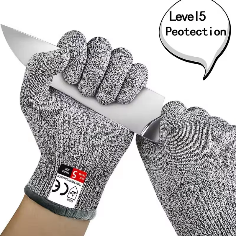 Cut Resistant Gloves Grade 5 Abrasion Resistant Carpentry Kitchen Knife Fish Grabbing Slip Resistant Hand Protection ﻿